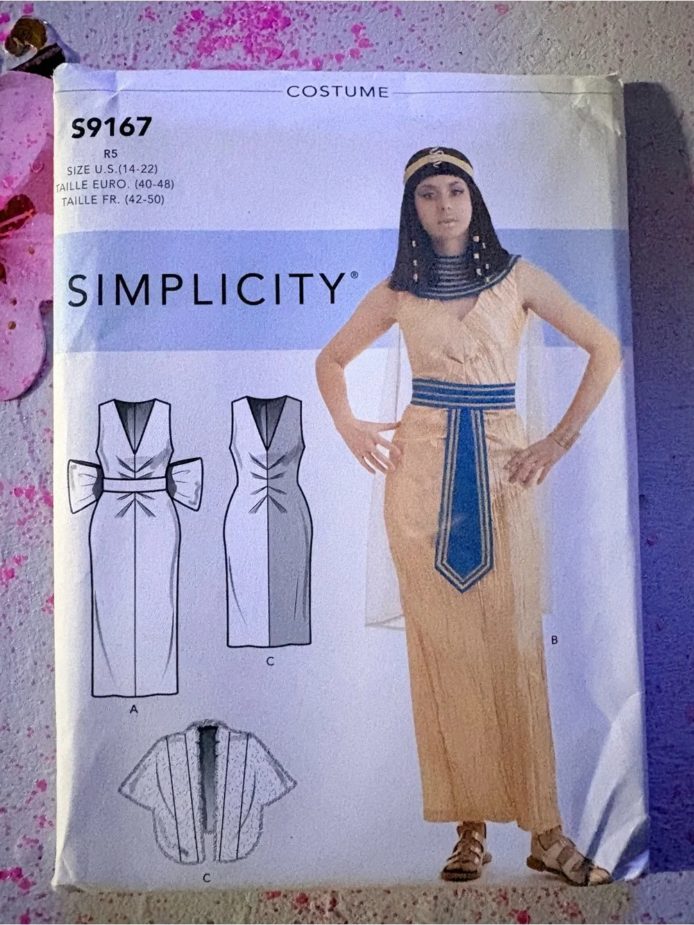 BN UNCUT SIMPLICITY 9167 R5 PLUS HALLOWEEN COSTUMES SEWING PATTERNS EGYPTIAN